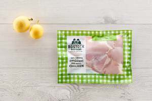 Meat: Bostock Brothers - Organic Boneless Skinless Thighs - [per kg price] - In Store/Click & Collect Only