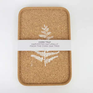 Naturally Harvested Cork Drinks Tray - [Fern]