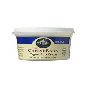 Chilled Frozen: The Cheese Barn - Organic Sour Cream - [220ml] - In Store/Click & Collect Only