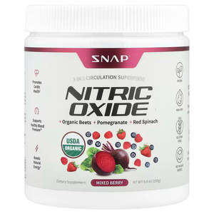 Vitamins Supplements: Snap - Nitric Oxide Powder - Organic Mixed Berry - [250g]