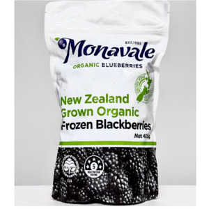 Food: Monavale - Frozen Organic Blackberries - [450g] - In Store/Click & Collect only
