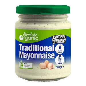 Condiments Sauces 1: Absolute Organic - Traditional Organic Mayonnaise - [240g]
