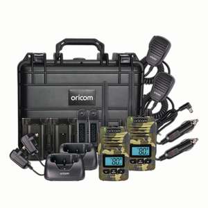 DTXTP600CAM 5 Watt IP67 Waterproof Handheld UHF CB Radio Trade Pack (Twin Camo Radios)