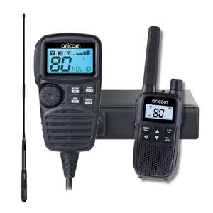Oricom Uhf Cb Radios: UHF350DRAH - Dual Receive UHF CB Radio + Handheld Value Pack