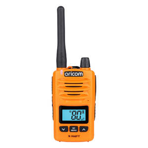 Oricom Uhf Cb Radios: DTX600 Waterproof IP67 5 Watt Handheld UHF CB Radio (Orange)
