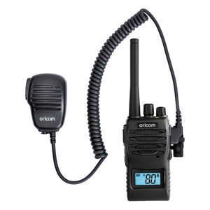Handheld: UHF5400BK-SPK 5 Watt Handheld UHF CB Radio + Speaker Microphone