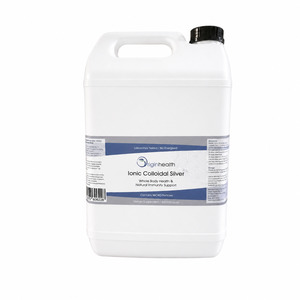 (Bulk Buy) - Colloidal Silver Liquid 5 litres - Plastic Bottle (Food Grade HDPE 2)