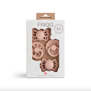 Little Ones: Baby First Pacifier 4 Pack | Floral Heart Blush