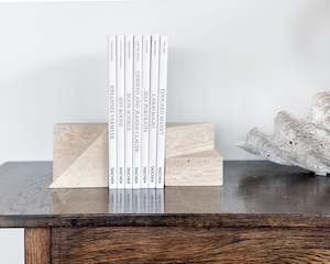 Books: Travertine Bookends