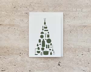 Gifting: Green Utensils Tree Card