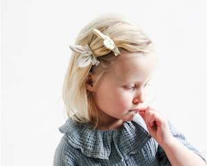 Easter: Mimi & Lula | Bow Hair Clips | 2 Pack | Tulip & Taupe