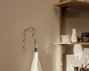 Ferm Living | Brass Curvature Hook | Double
