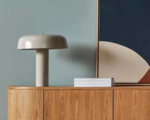 Lights: Ombrelle Table Lamp | Taupe
