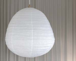 Wabi Linen Shades: Wabi Linen Shade | Pear | White | 70cm