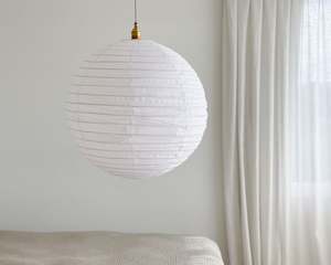 Wabi Linen Shades: Wabi Linen Shade | Luna | White | 60cm