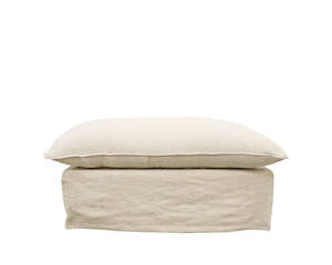 In Stock: Milano Universal Ottoman | Oatmeal