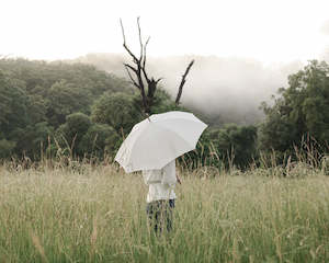 Business Pleasure: Business & Pleasure | Rain Umbrella | Antique White
