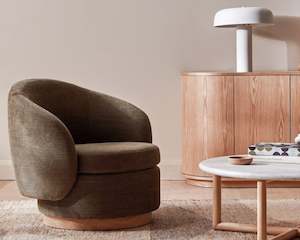 Chairs: Duke Occasional Chair | Olive