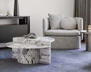Luna Step Coffee Table | Ocean Marble