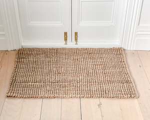 Doormats: Bauble Jute Doormat | Natural