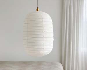 Wabi Linen Shade | Lantern | Off White | 40 x 70