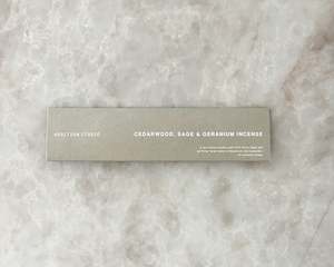 Addition Studio Incense | Cedarwood, Sage & Geranium