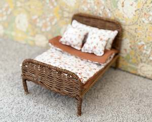 Miniature Rattan Bed Set