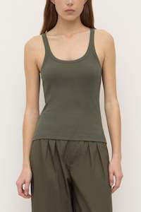 Assembly Label | Charlie Rib Tank | Moss