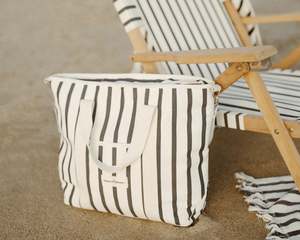 Seaside: Business & Pleasure | Cooler Tote | Monaco Black Stripe