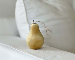 Festivity: Golden Pear Decoration