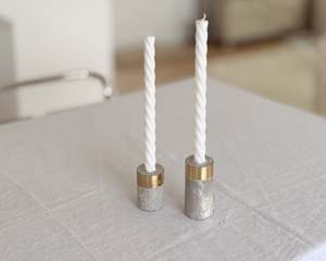 Mothers Day 1: Twist Candles | Set of 2 | Ivory