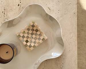 Body Scent: Checker Marble Dish