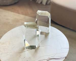 Books: Cut Crystal Bookends