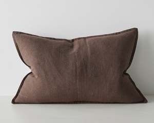 Cushions Throws: Como Lumbar Cushion | Cocoa