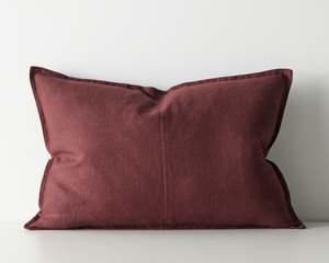 Cushions Throws: Como Lumbar Cushion | Garnet