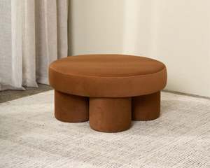 Furniture: Lumé Ottoman | Walnut