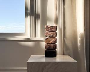 Vases Vessels: Carmine Marble Vase