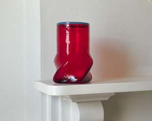 Vases Vessels: Ruby Glass Vase