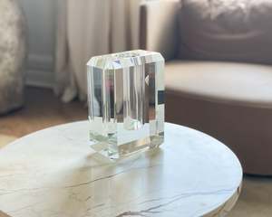 Vases Vessels: Crystal Glass Vase