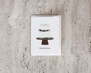 Books: Wedding Cake Congratulations Card