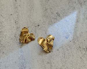 Saint Sebastian | Rippled Hearts Earrings