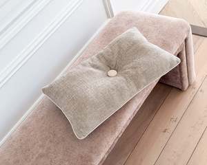 Cushions Throws: Jude Velvet Rectangle Cushion | Taupe