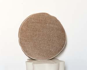 Cushions Throws: Jude Velvet Round Cushion | Taupe