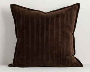 Stria Cushion | Chocolate