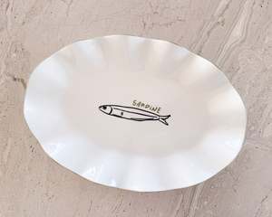 Mangiare Sardine Ceramic Platter