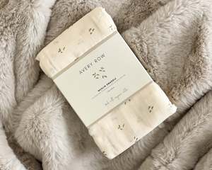 Child: Avery Row | Muslin Swaddle | Nettle Scatter