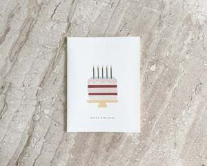 Books: Happy Birthday Cake Card