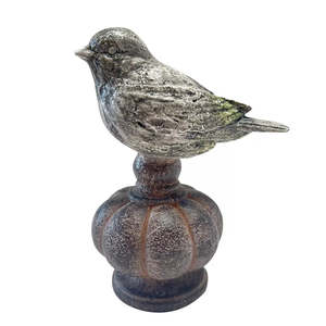 Birds: Distressed bird petite on base grey