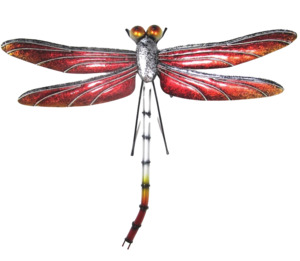Wall Art: Red dragonfly