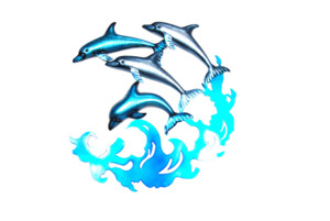 Wall Art: Dolphin pod wall hanging